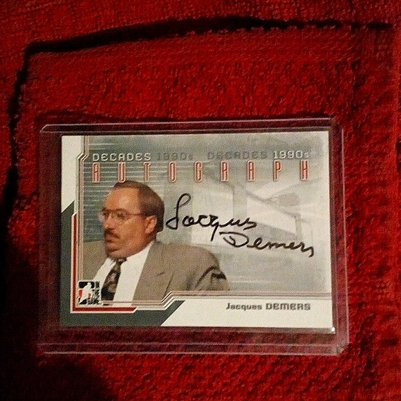 Jacques Demers 2013-2014 Decades 1990's Autographed NHL - Picture 3 of 4